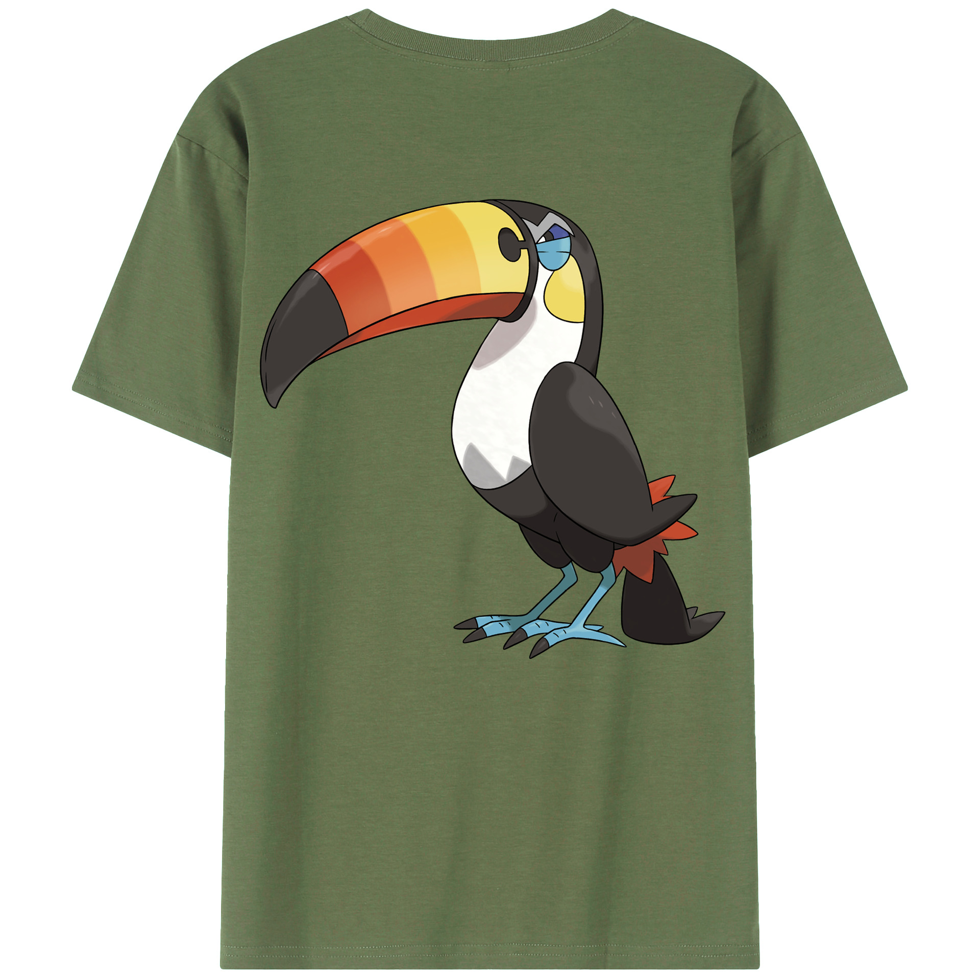 （画像用） ポケットモンスター Pokémon 綿100％ メンズ半袖Tシャツ（バックプリント） 通気性
